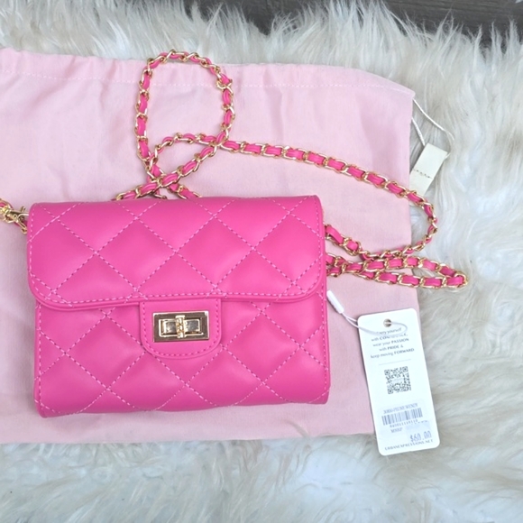 Urban Expressions Wendy peony  pink Wendy crossbody quilted small bag new nwt - Picture 1 of 8